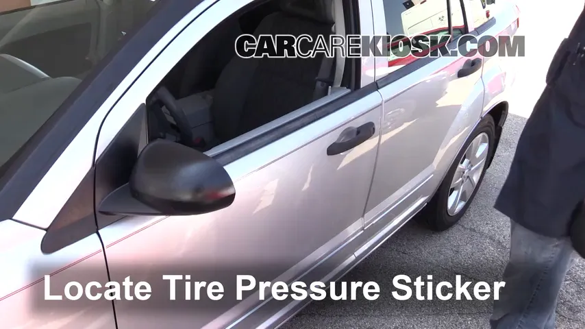 2007 Dodge Caliber SXT 2.0L 4 Cyl. Tires & Wheels Check Tire Pressure